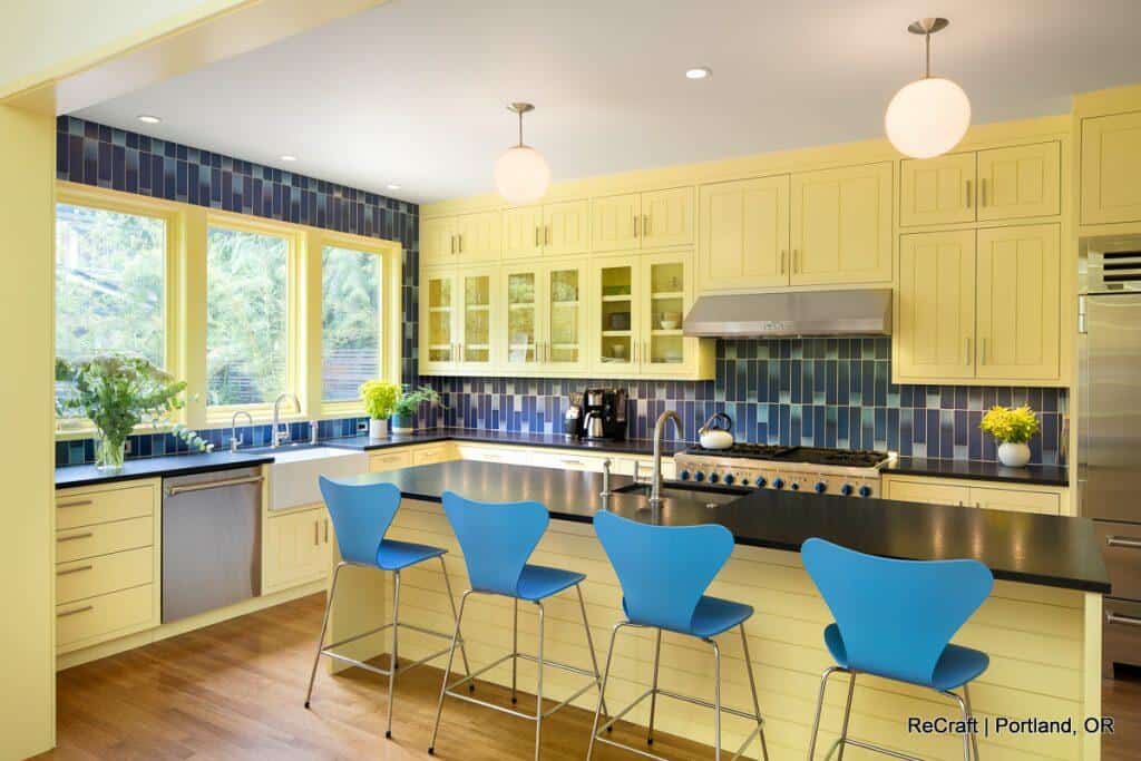 SLK-kitchen_full bright yellow and blue portland kitchen remodel