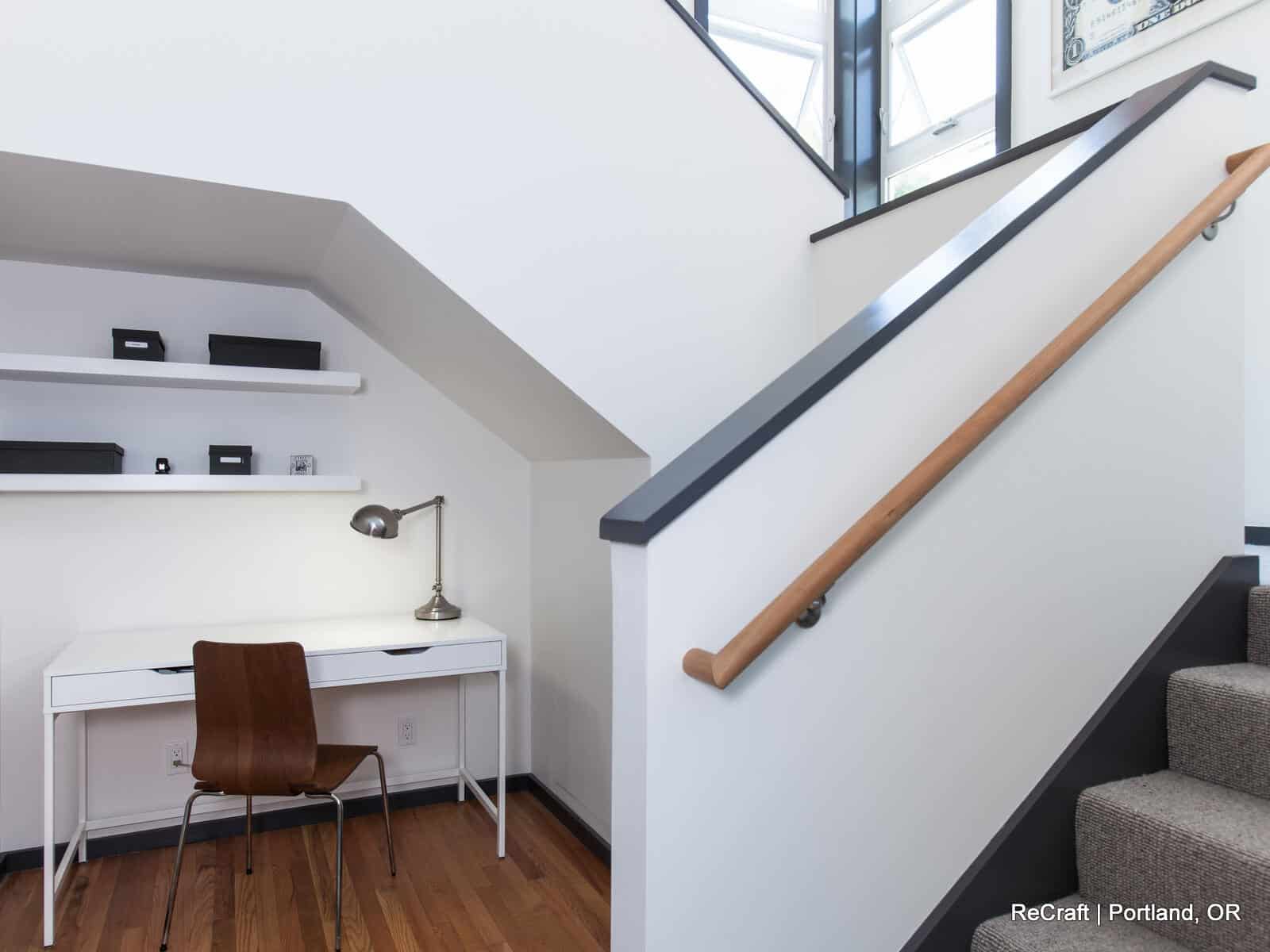 sorcinelli-stairwell down portland, or | whole house remodel, sorcinelli stairwell down