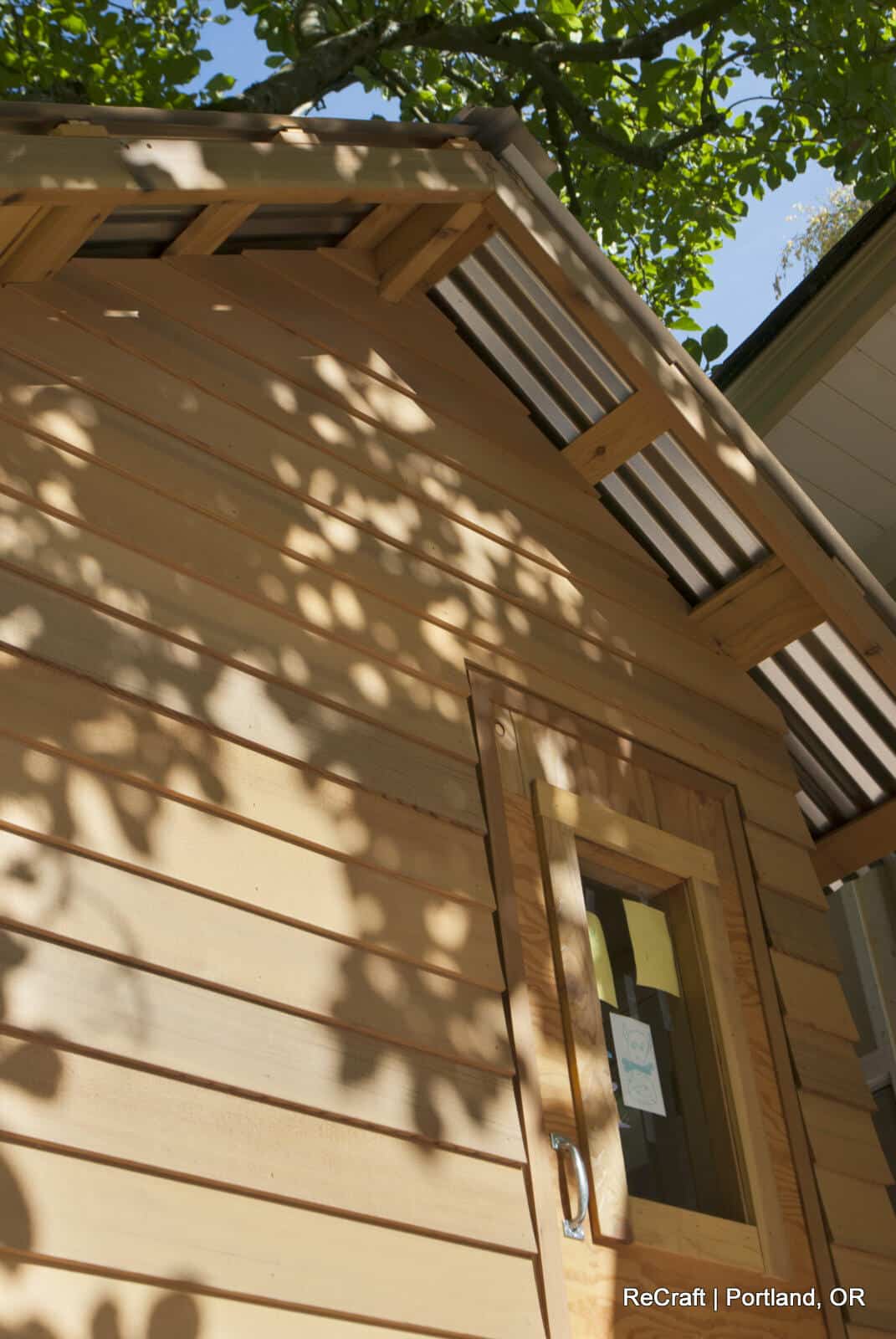 portland, or | sullivan playhouse remodel, treehouse exterior detail