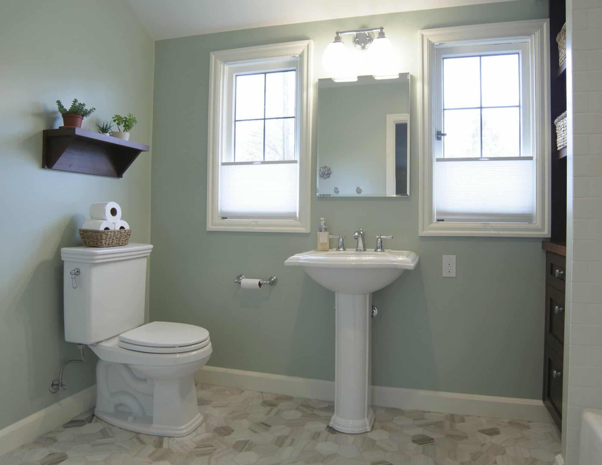 portland, or | friedman bathroom remodel, friedman sink wall