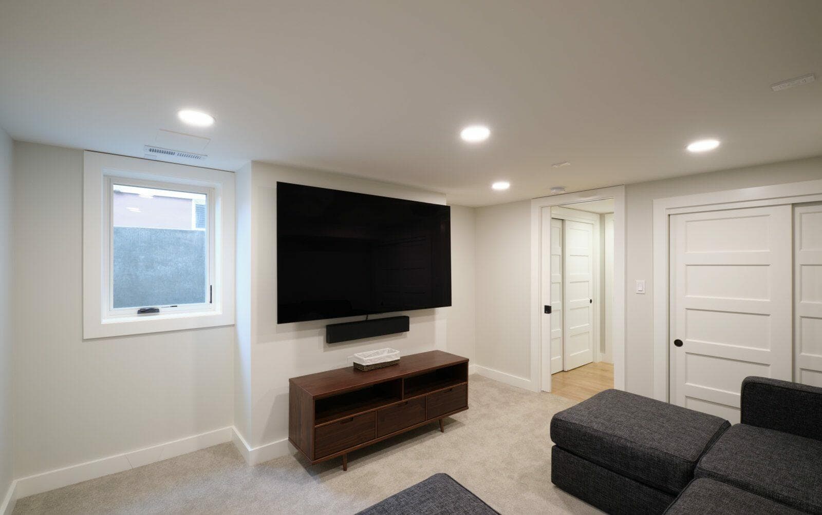 portland, or | hart basement remodel, hart tv room