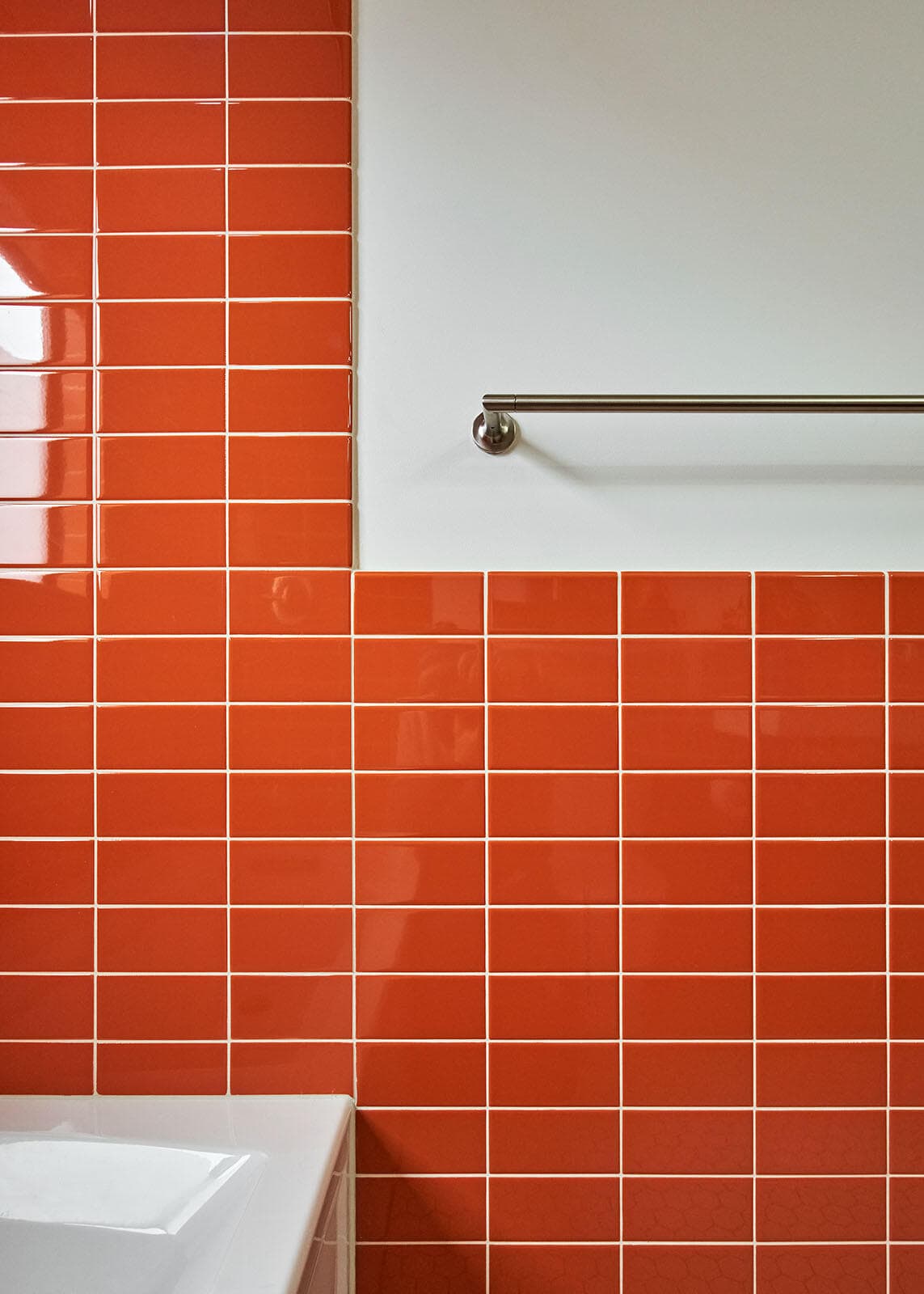 portland, or | hofkamp bathroom remodel, hkb kids bath tile detail