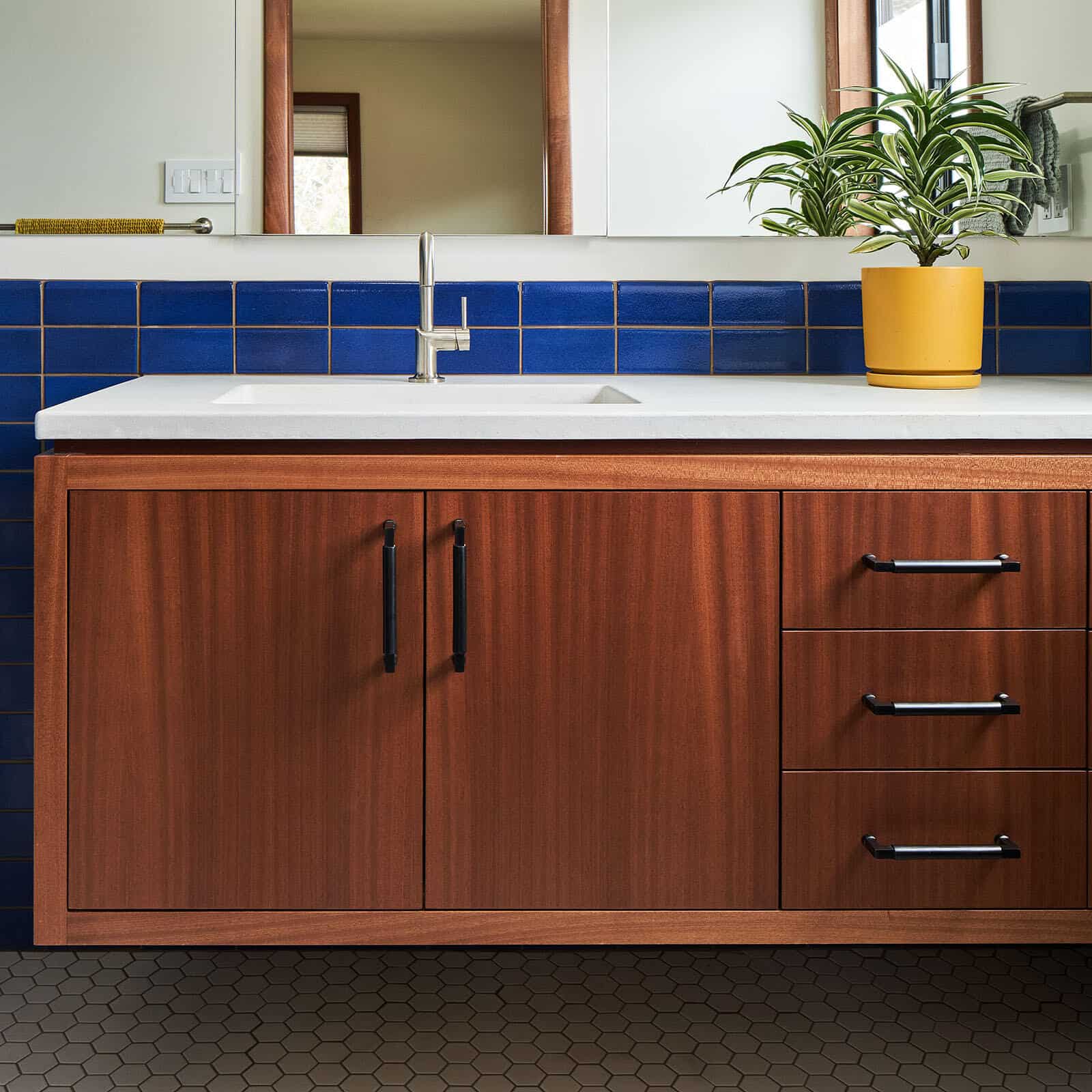 portland, or | hofkamp bathroom remodel, hkb master bath vanity detail