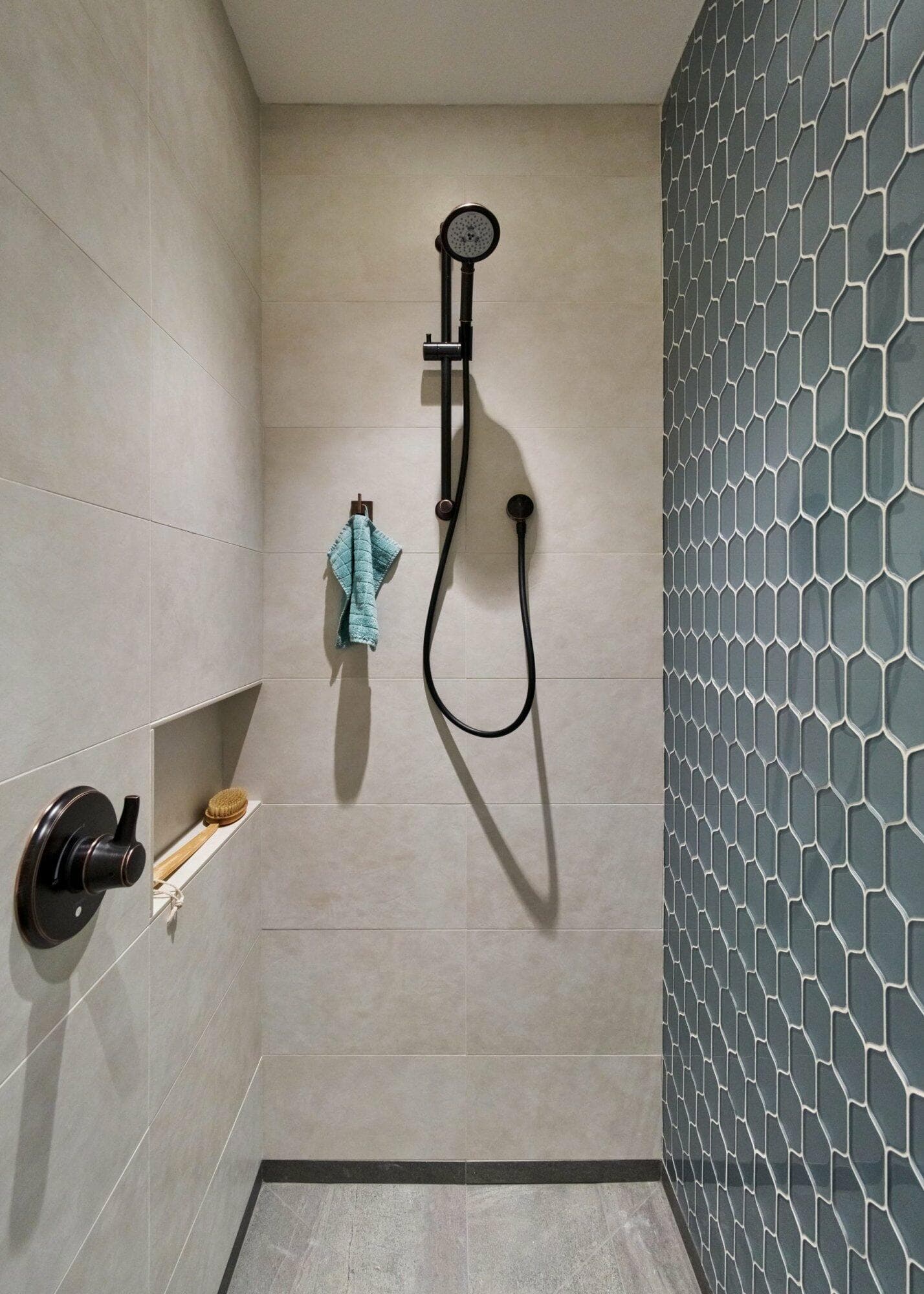 portland, or | kodis-salmon basement remodel, kodis salmon bath shower
