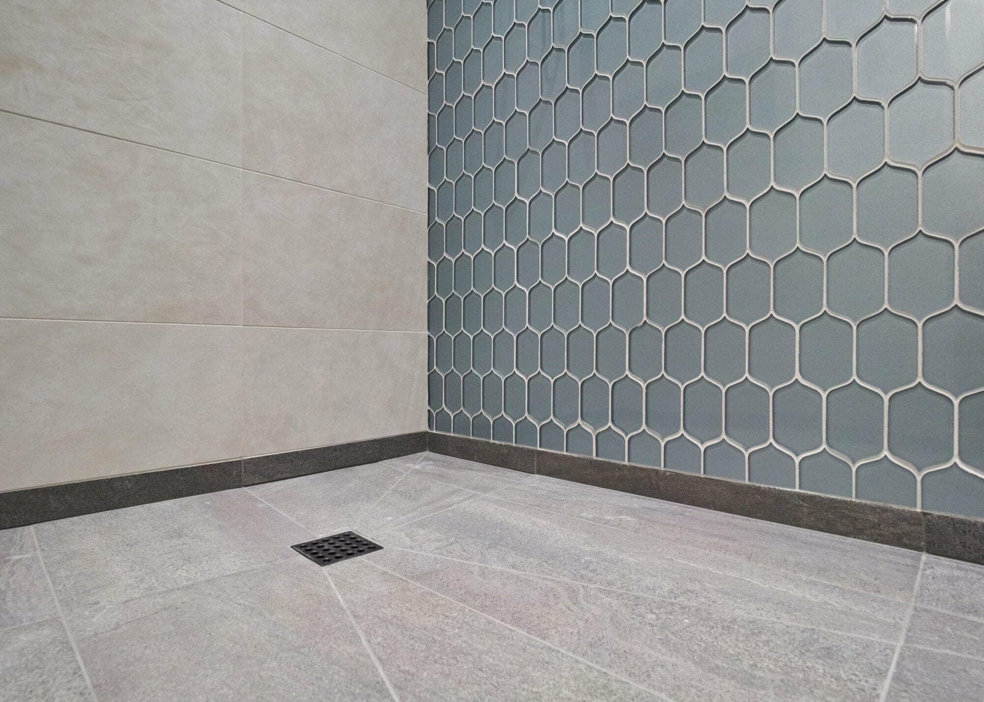 portland, or | kodis-salmon basement remodel, kodis salmon bath shower tile detail
