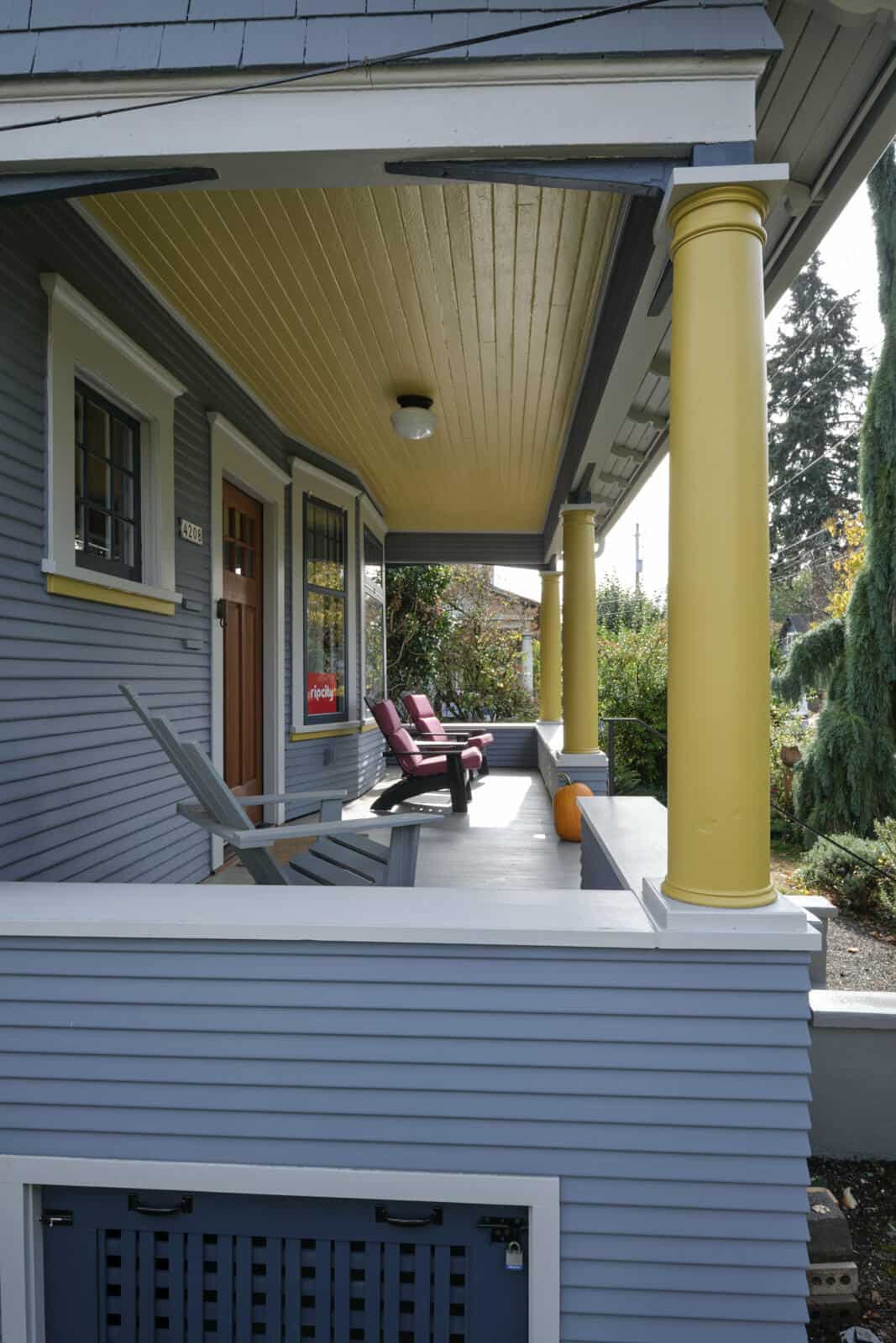 portland, or | roberts-marsicek porch remodel, roberts porch left side view
