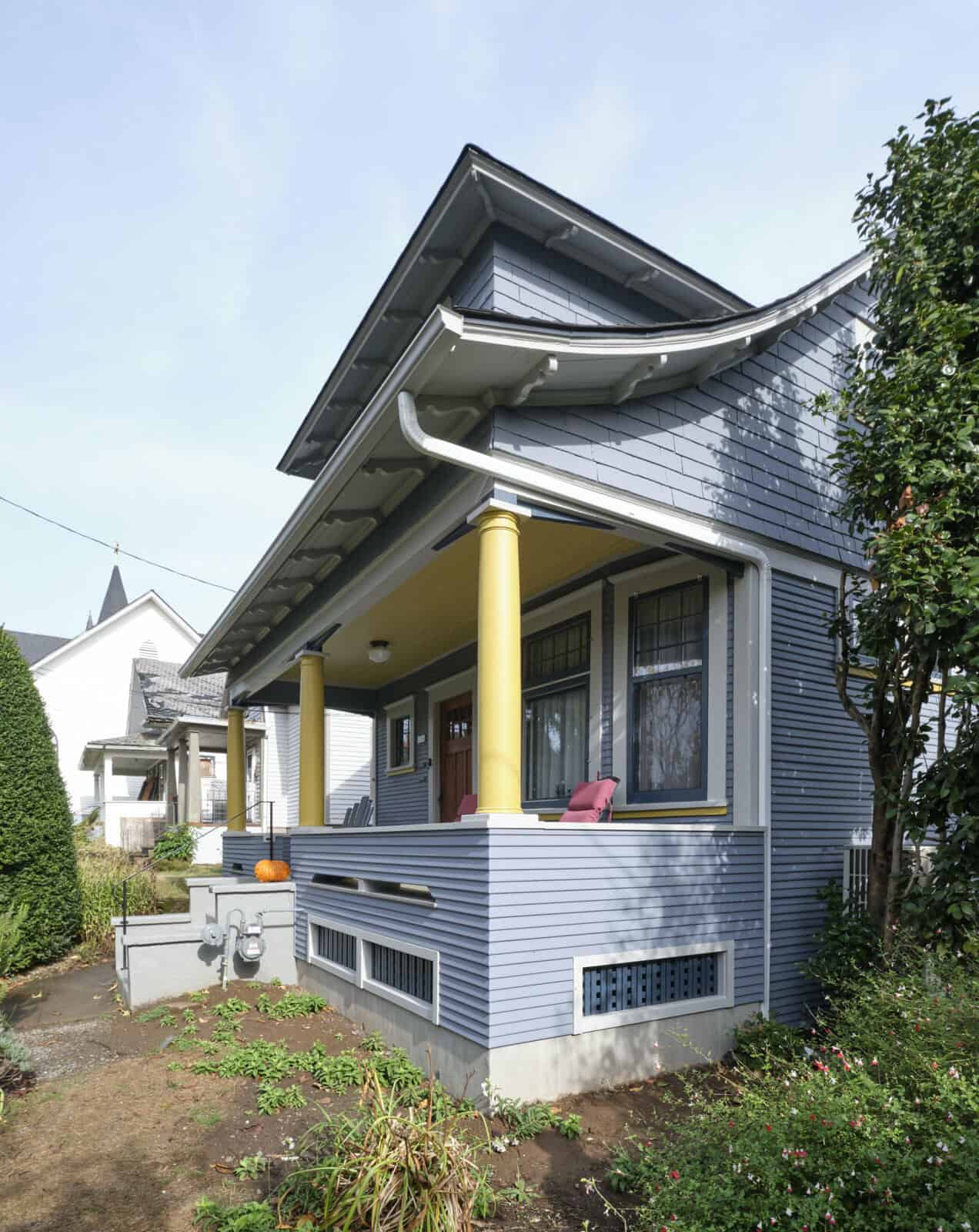 portland, or | roberts-marsicek porch remodel, roberts porch right side view