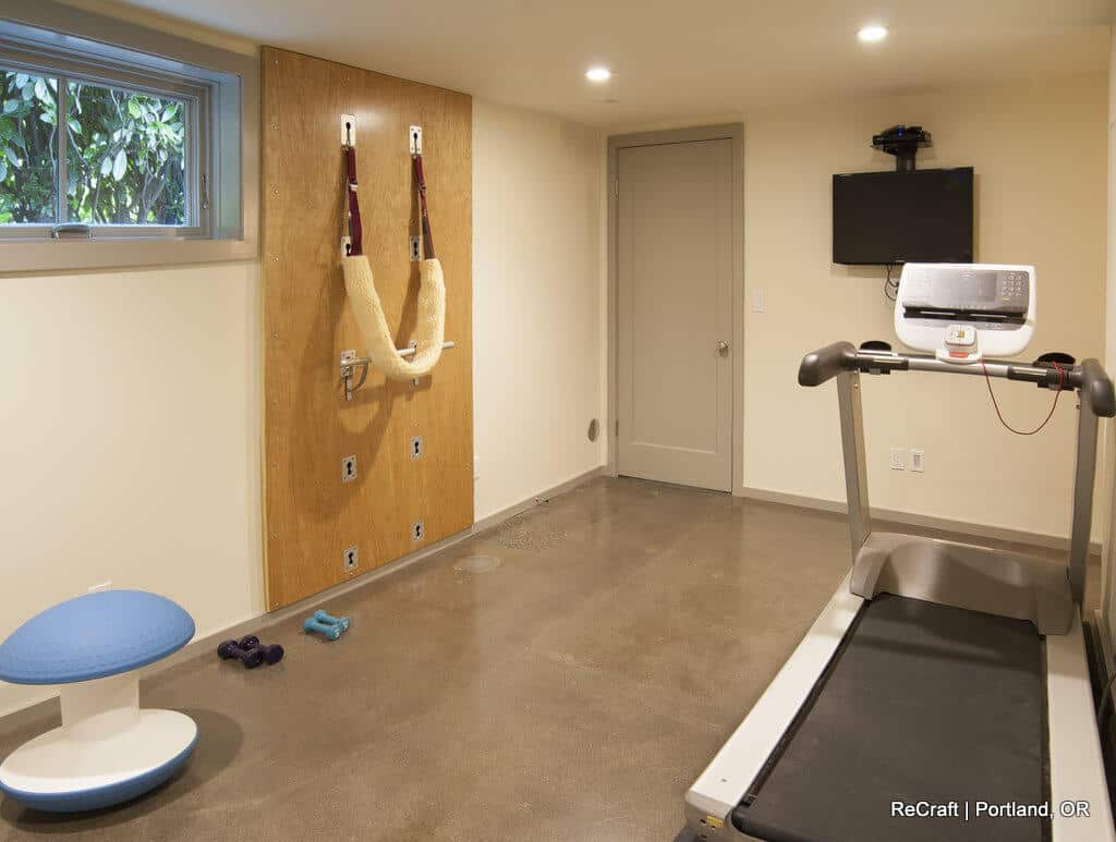 portland, or | irvington basement remodel, s l bsmt exercise room