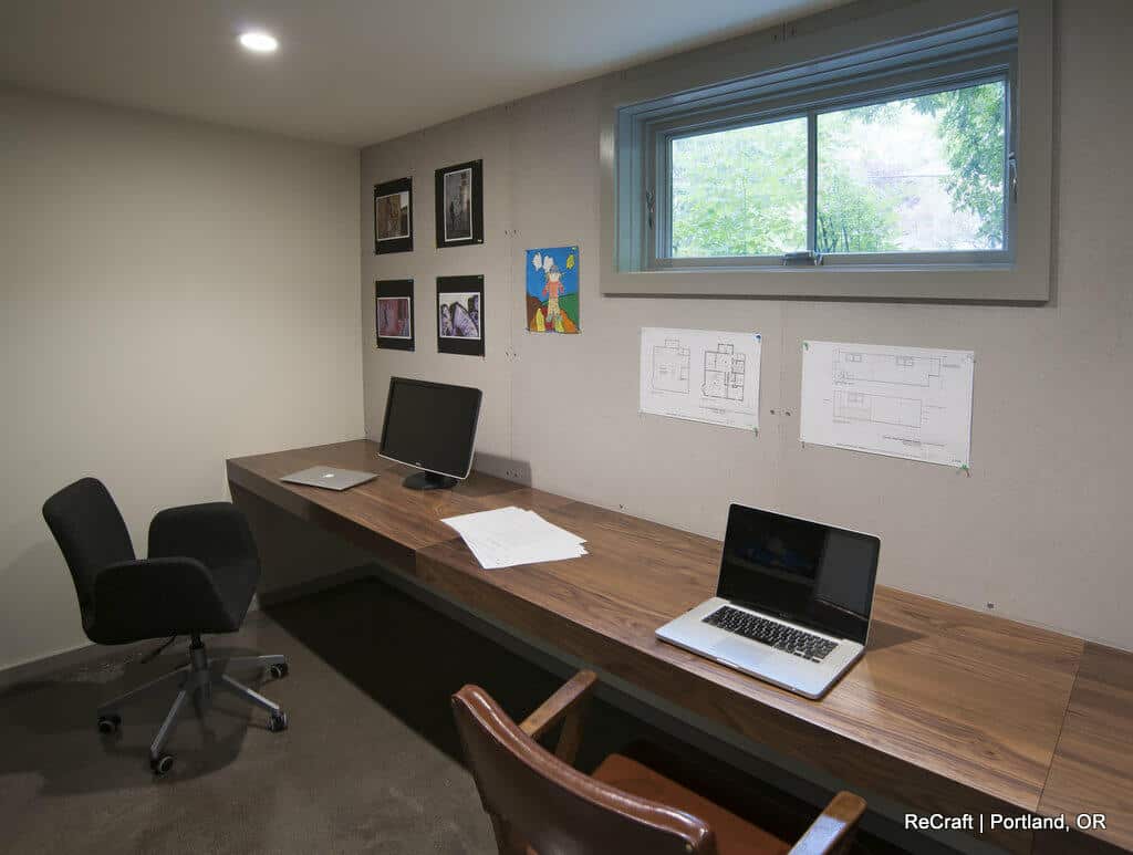 portland, or | irvington basement remodel, s l bsmt office desk