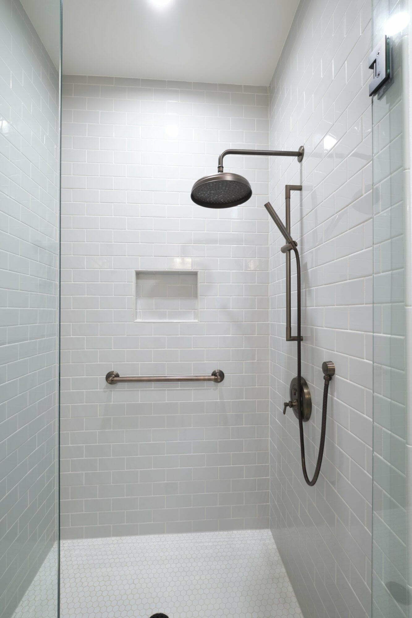 portland, or | gilbert primary bedroom and bathroom remodel, gilbert shower