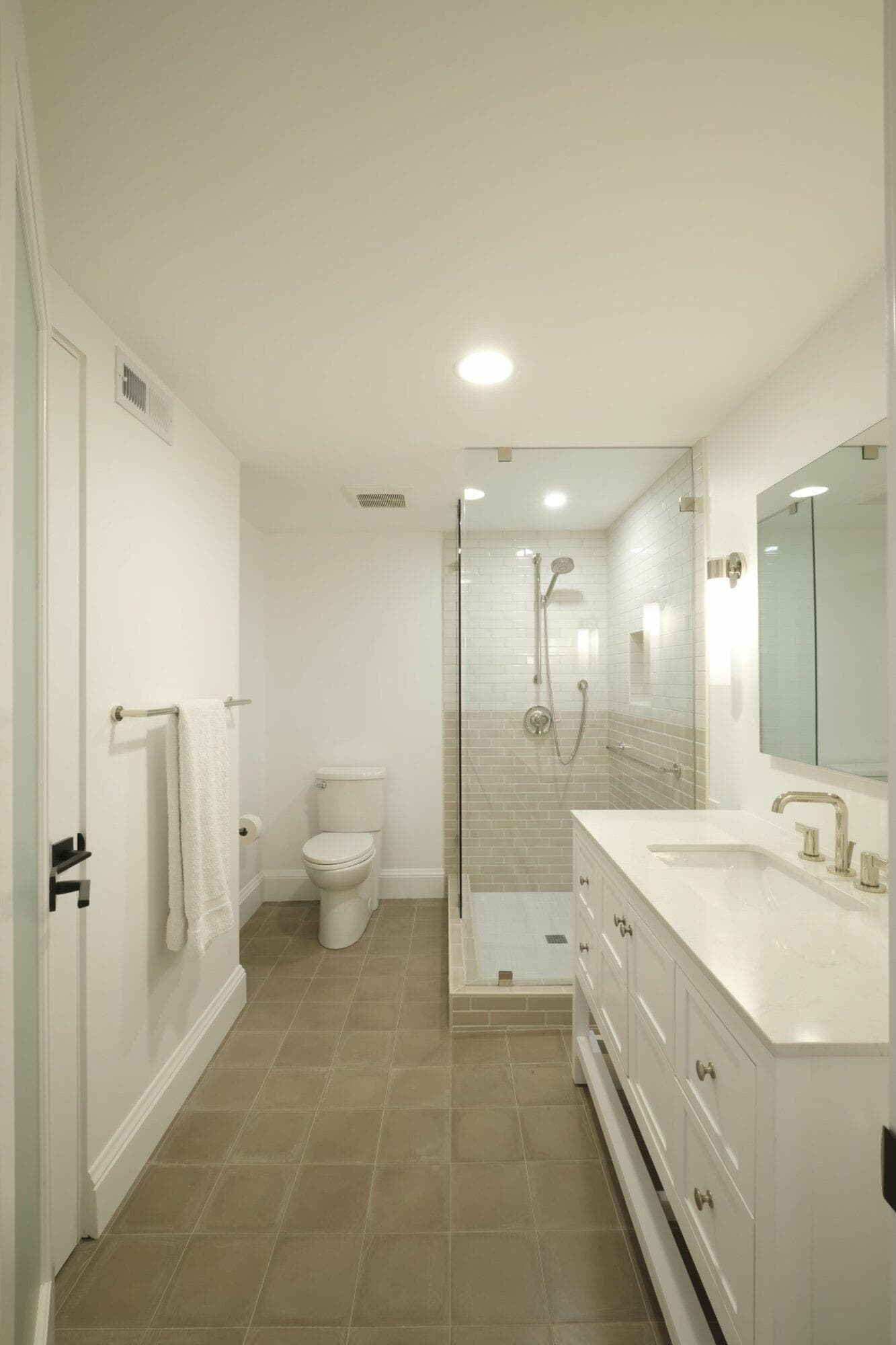 portland, or | starr basement bathroom remodel, starr bathroom from door