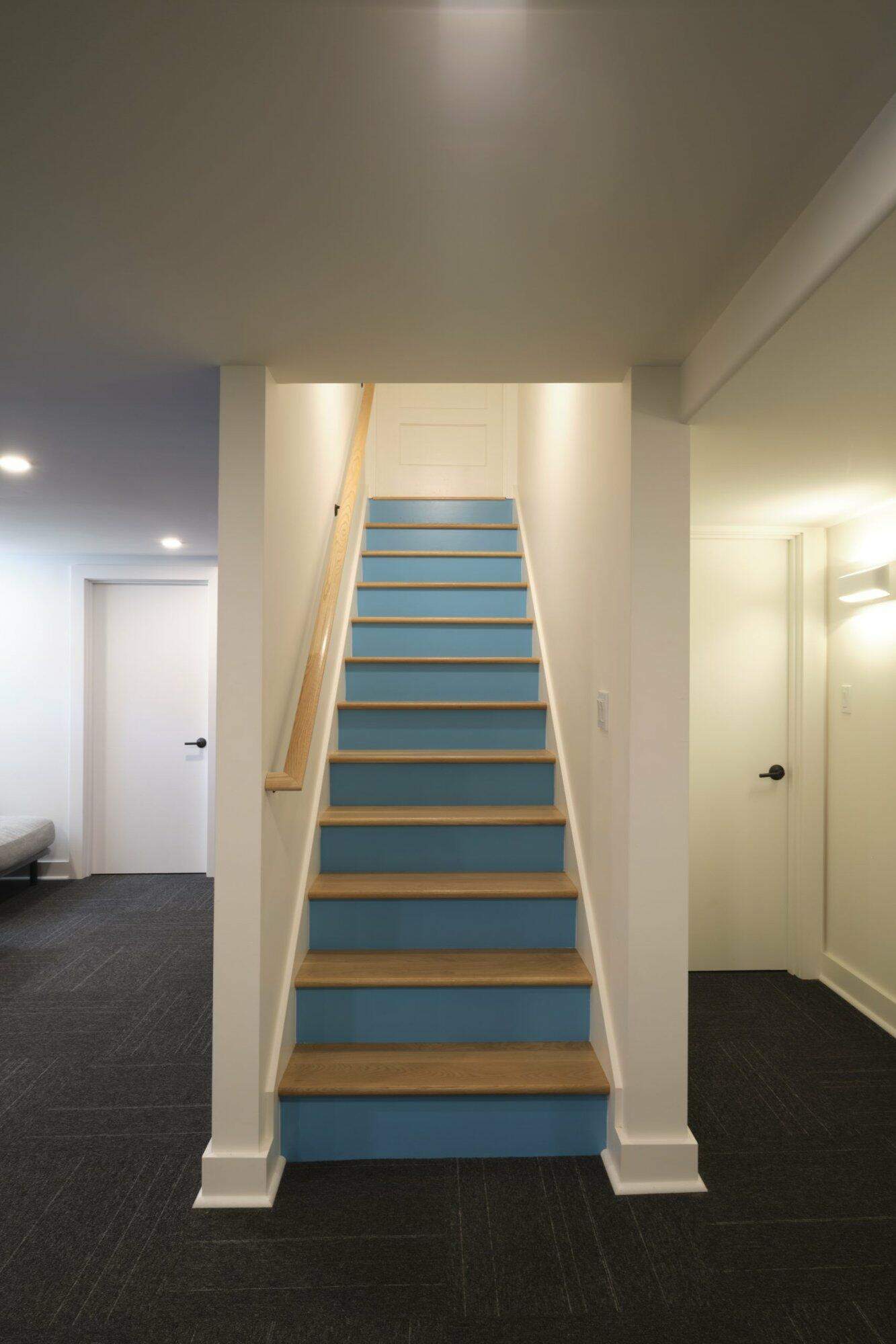 portland, or | wallace-sullivan basement remodel, wallace sullivan stairs