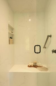 Irvington Bathroom Remodel - shower interior