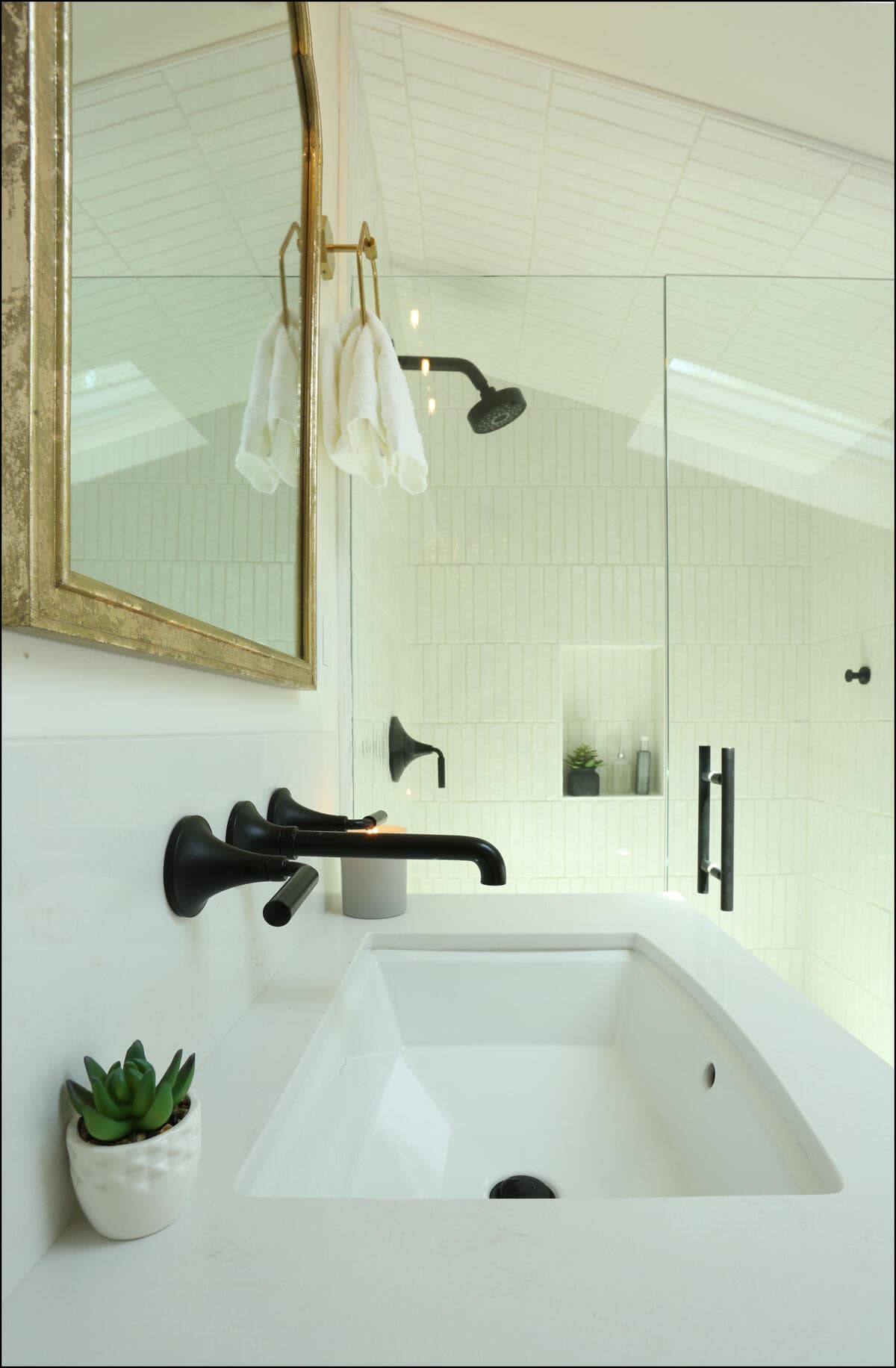 portland, or | scherer bathroom remodel, scherer sink hardware vertical